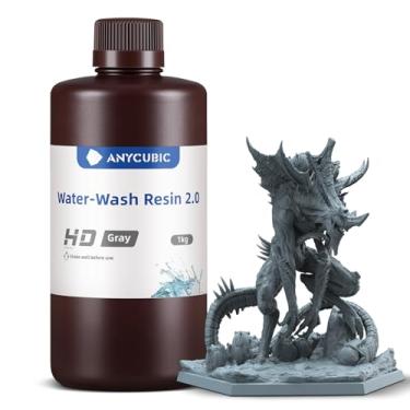 Imagem de ANYCUBIC Resina para impressora 3D, resina lavável com água 8k, sem necessidade de álcool extra e fácil de limpar, cura rápida, baixo odor, ampla compatibilidade para todas as impressoras 3D