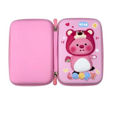 Imagem de Estojo Organizador Escola Capybara Compartimentos Múltiplos para Material Escolar Design Kawaii Menino e Menina Lapis Caneta Case Bolsa Apontador com Ziper Fofo Infantil Capivara (Modelo 8)