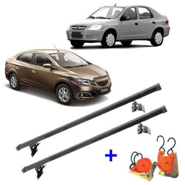 Imagem de Rack De Teto Gm Prisma Sedan e Hatch 2006 A 2015 + 2 Cintas - Rack de 