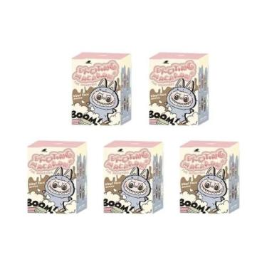 Imagem de Pelúcia De Vinil Labubu, Caixa Surpresa Com Monstros Sentados, Festa D