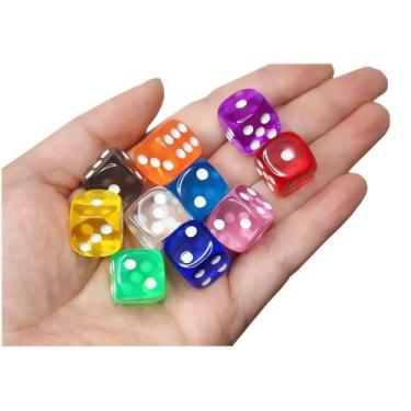 Imagem de Conjunto Dados Kit para Jogos de tabuleiro Cartas RPG 14mm/16mm Colori