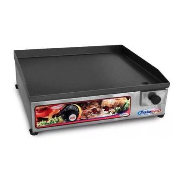 Imagem de Chapa De Lanche Sanduicheira Elétrica Lanche Inox 40x35 220v - PRATIC 