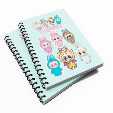 Imagem de 10 Cadernetas Infantil 48 fls Labubu mod. 1