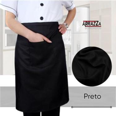 Imagem de Avental de Cintura Unissex Tipo Saia Para Bar Garçom Chef Cozinha Rest