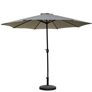 Imagem de Ombrelone Central Bali Rivatti 270 cm em Alumínio com Base HDPE e Capa em Poliéster Marfim