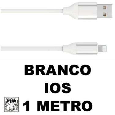 Imagem de Cabo 2 Metros Carregador Silicone 1 e 2 Metros Colorido Iphone V8 e Ty