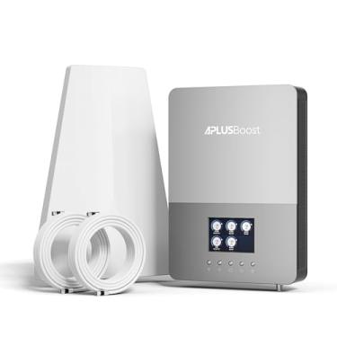 Imagem de Amplificador de celular para casa até 5000 pés quadrados, fácil instalação com antena embutida, tela LCD HD, amplificador de sinal de celular 4G LTE 5G para Verizon, AT&T e todas as operadoras dos