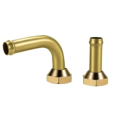 Imagem de Conector de tubo de óleo do refrigerador de transmissão compatível com Toyota 4-Runner 1996-2002 2.7L L4 3.4L V6, conjunto de 2, conexões de linha de radiador Trans Cooler (rosca M14 x 1,5)