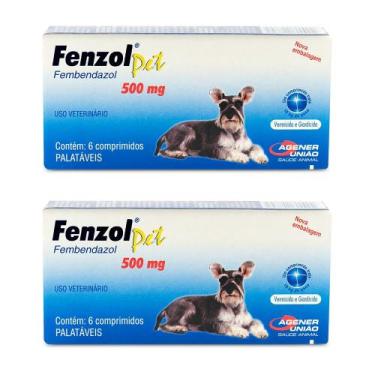 Imagem de Combo 2 unidades Antiparasitário Fenzol Pet Agener União com 6 unidade