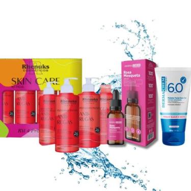 Imagem de KIT Skincare Anti Rugas Rhenuks , Sérum Rosa Mosqueta Ultra Hidratante