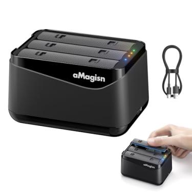 Imagem de Capa de carregamento rápido para bateria Insta 360 X5, hub de carregamento inteligente para 3 baterias, caixa de armazenamento de bateria pop-up automática para acessórios Insta 360 X5, apenas