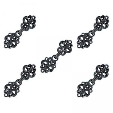 Imagem de Fancyes 4x 5x Fechos de Capa Fivela de Moda para Casacos Vestido Meninas Mulheres Suéter Casaco