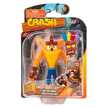 Imagem de BANDAI Bonecos De Ação Crash Bandicoot Com Máscara, Máscara Brinquedo 11 Cm E Acessórios Suporte, Colecionáveis Como Presentes Videogame