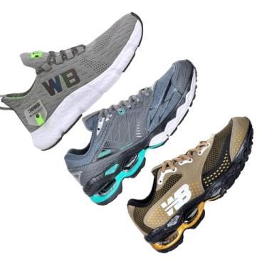 Imagem de Tenis Casual Masculino (KNIT CINZA DM01 GFT/VRD DM03 CAFE, BR, Adulto, Numérico, 42)