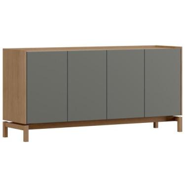 Imagem de Aparador Buffet Para Sala de Jantar 4 Portas 165cm Esdras F06 Oak Ferr