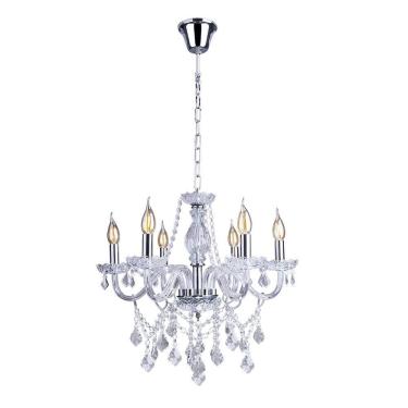 Imagem de Lustre Candelabro Cristal France Nice 6 Braços E14