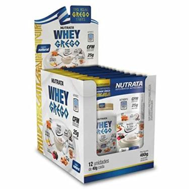 Imagem de Whey Grego Display (12 Sachês) - Sabor Natural, Nutrata