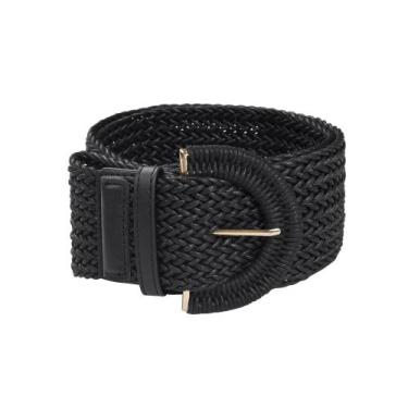 Imagem de Vestido trançado de tecido largo Allegra K com cinto de cintura para m