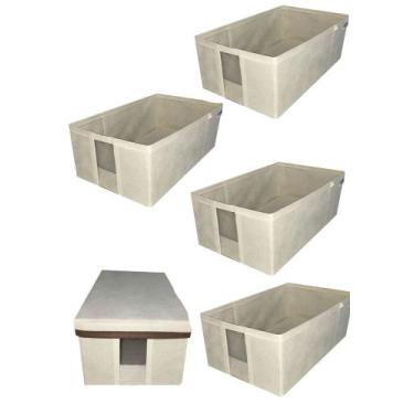 Imagem de Caixa Sapateira com visor e tampa pequena para organizar - L 20cm x A 