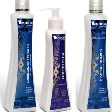Imagem de Shampoo Condicionador Protetor Midori Profissional Kit