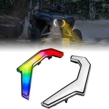 Imagem de SAUTVS Luzes LED RGB inteligentes para Polaris RZR XP 1000 2014-2018/RZR 900 XC 900S 2015-2020 acessórios, luzes de assinatura de sincronização de música com cores controladas por aplicativo