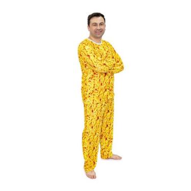 Imagem de Pijama Masculino Longo Divertido Batata Frita - Alegria de Montar, G