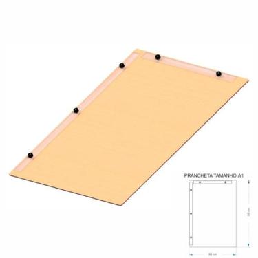 Imagem de Prancheta Desenho Técnico Arquitetura Engenharia Mdf Nat A1 - Fenix