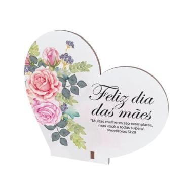 Imagem de Kit 15 Lembranças Dia Das Mães Mdf Coração Frase - Abstratta, Provérbi