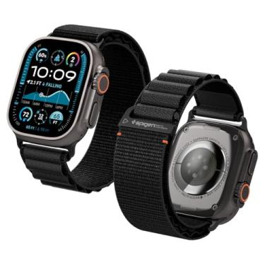 Imagem de Spigen WBF1 para Apple Watch Compatível com Ultra 3/2/1 49mm, Series 11/10 46mm, 9/8/7 45mm, SE3/SE2/SE/6/5/4 44mm, 3/2/1 42mm - Preto