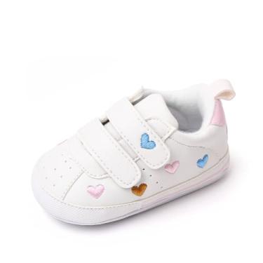 Imagem de LONSOEN Mocassins Prewalker para bebês meninas e meninos, 246 B Branco, 12-18 Months Toddler