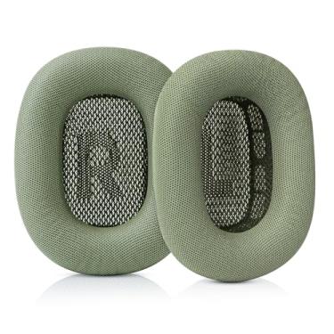 Imagem de SINOWO Almofadas Auriculares Para Fones De Ouvido Apple Airpods Max, Substituição Couro, À Prova Suor, Fáceis Instalar Com Ímã, Proteína E Espuma Viscoelástica (Verde)