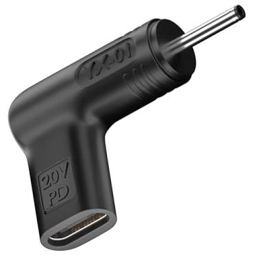 Imagem de Bacron Adaptador USB-C para plugue DC 12V/18,5V/19V/19,5V/20V, compatível com Dell, HP, Acer, Asus, Lenovo, Surface, Toshiba, Samsung Laptops