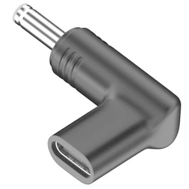 Imagem de Fleurise Adaptador USB C para CC 5,5 x 2,5 mm, macho para DC fêmea 12 V 19 V 20 V, adaptador USB-C para 5,5 x 2,5 mm 100 W 12 V feito para laptop Asus Series, roteador, impressora, RVs, gerador solar