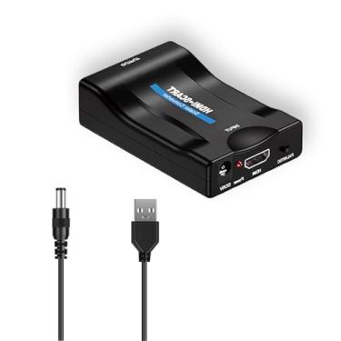 Imagem de VGE Adaptador conversor HDMI para SCART com suporte MHL - Saída NTSC/PAL para TVs CRT, gravadores de vídeo VHS, gravadores de DVD - Conversor de telefone para TV -MHL - Caixa conversor de sinal