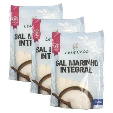 Imagem de Kit 3X: Sal Marinho Integral Leve Croc 250G - Leve Crock