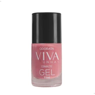 Imagem de Esmalte Em Gel Nude Rosê Rosa Cremoso Não Precisa Cabine