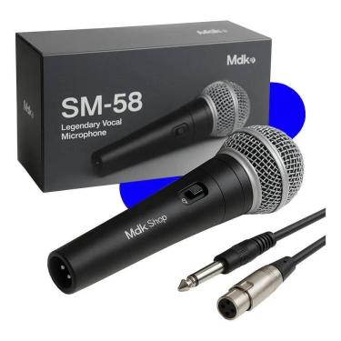 Imagem de 2X Microfone Com Fio Dinâmico Profissional Metal Karaoke Igr