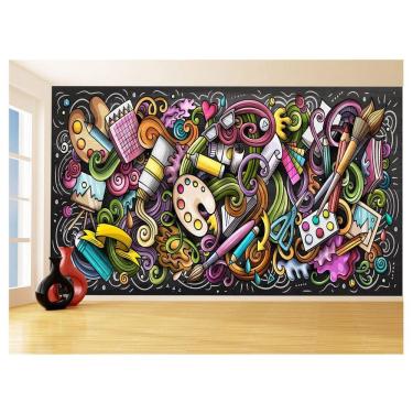 Imagem de Papel De Parede 3D Arte Artist Pintura Desenho 3,5M Tra127