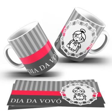 Imagem de Caneca Tema Vó  Caneca de Porcelana  Presente Especial Dia dos Avós - 