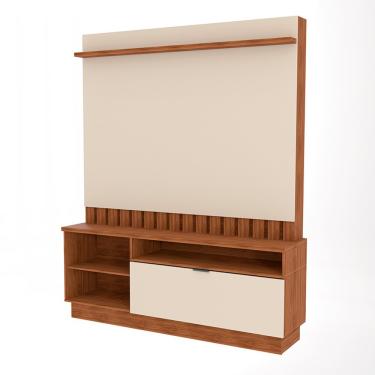 Imagem de Home para TV até 60 Polegadas Mobler Diamantina - Amendoa/Prola