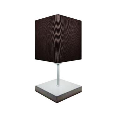 Imagem de Abajur Luminária Mesa Quarto Sala Moderno Vivare md-2008BR Cúpula em T