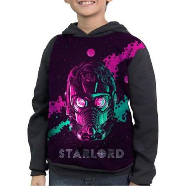 Imagem de Moletom Infantil Star Lord Senhor Das Estrelas - smoke, Preto, 2