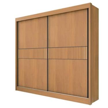 Imagem de Guarda Roupa Casal 2 Portas 6 Gavetas - Cancun Ripado-Cinamomo - Móvei