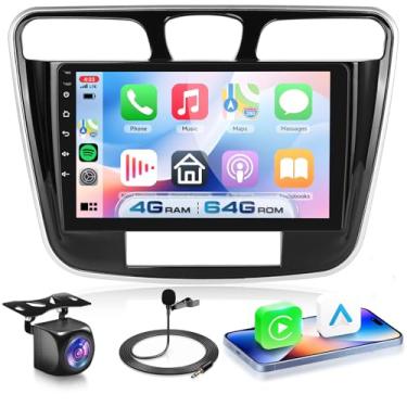 Imagem de 4G + 64G Android 15 estéreo para carro Chrysler 200 2011-2014 com carplay sem fio Android Auto, tela sensível ao toque 1280 x 720 GPS/WiFi/Bluetooth 5.0/FM/32EQ/SWC/câmera reserva