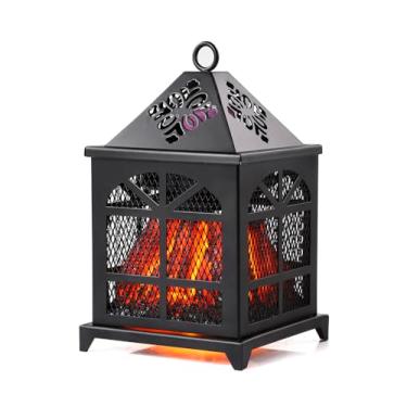 Imagem de Dicimi Derretidor de cera elétrico, aquecedor em forma de casa, cria um ambiente aconchegante de fogueira, economia de energia de 18 W, para cubos de cera e óleos, decoração de casa de fazenda preta