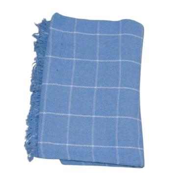 Imagem de Manta Para Sofá Grande Gigante 2 E 3 Lugares 2,40x1,80 Decorativa Tecido Macio Sofa Cama Na  Azul-bebê