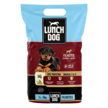 Imagem de Ração Lunch Dog Premium para Cães Filhotes Natural 28 Proteínas 5kg