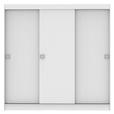 Imagem de Guarda Roupa Casal Napoli 3 Portas Correr Branco Madesa