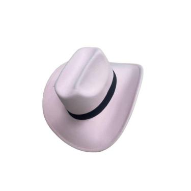 Imagem de Chapéu De Vaqueiro Ocidental Do Vintage Aba Larga Cavalheiro Jazz Chapéus Cowgirl E Cowboy Cor:rosa