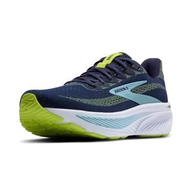 Imagem de Brooks Tênis de corrida masculino Ghost 17 Neutral, Pavão/Limão/Azul, 12 Narrow